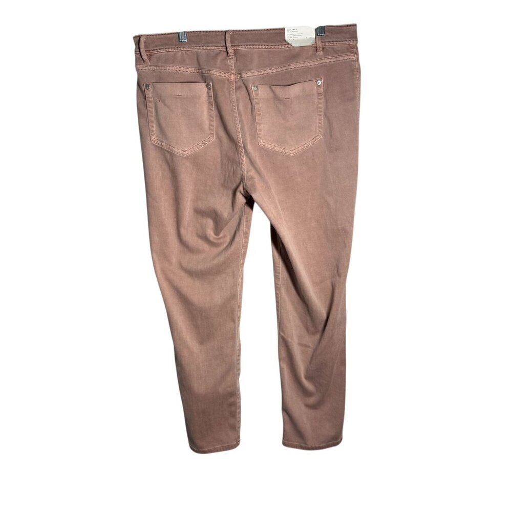 J. Jill Womens Slim Ankle Jeans Size 14 Dusty Pink Color Cotton Blend Classic NW - Picture 5 of 8